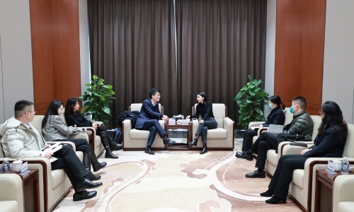 招商银行嘉兴分行行长楼俊强莅临腾博会官网调研